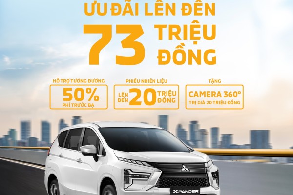 Xe 7 chỗ cực hot Mitsubishi Xpander được ưu đãi tới 73 triệu đồng