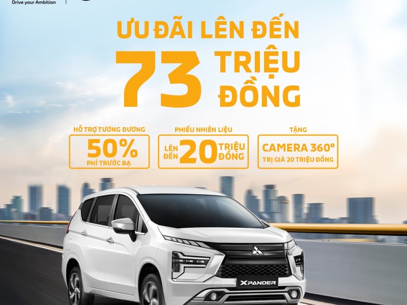 Xe 7 chỗ cực hot Mitsubishi Xpander được ưu đãi tới 73 triệu đồng